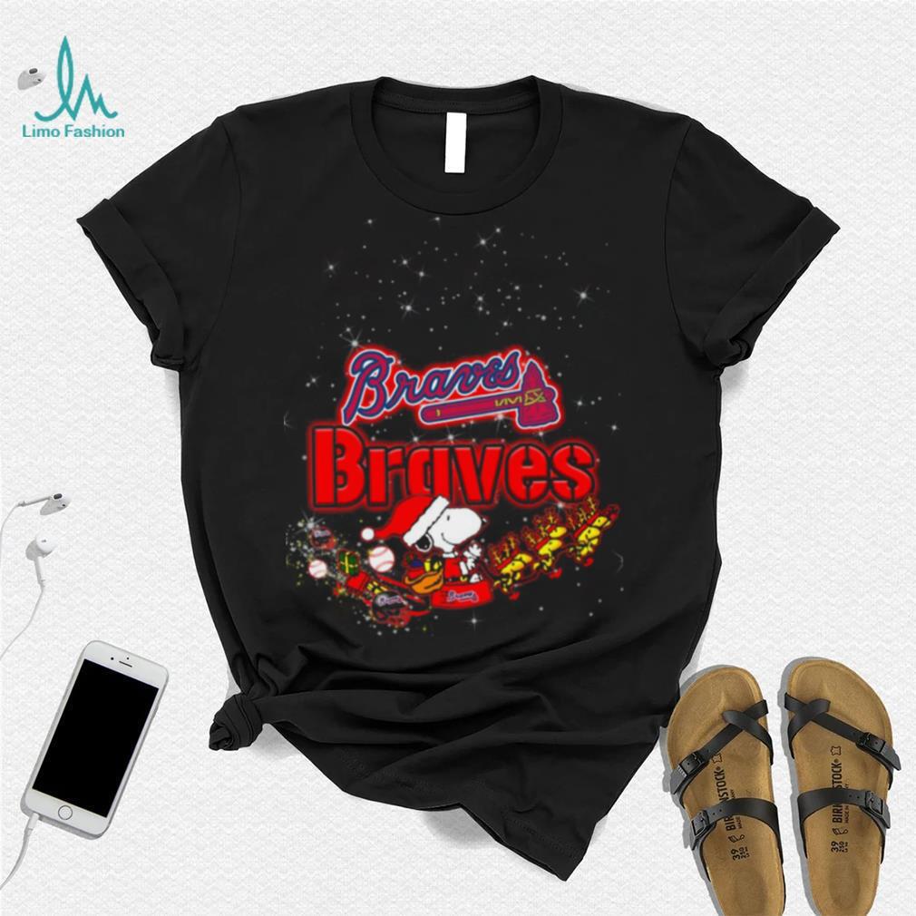 Snoopy Christmas Atlanta Braves T Shirts - Limotees