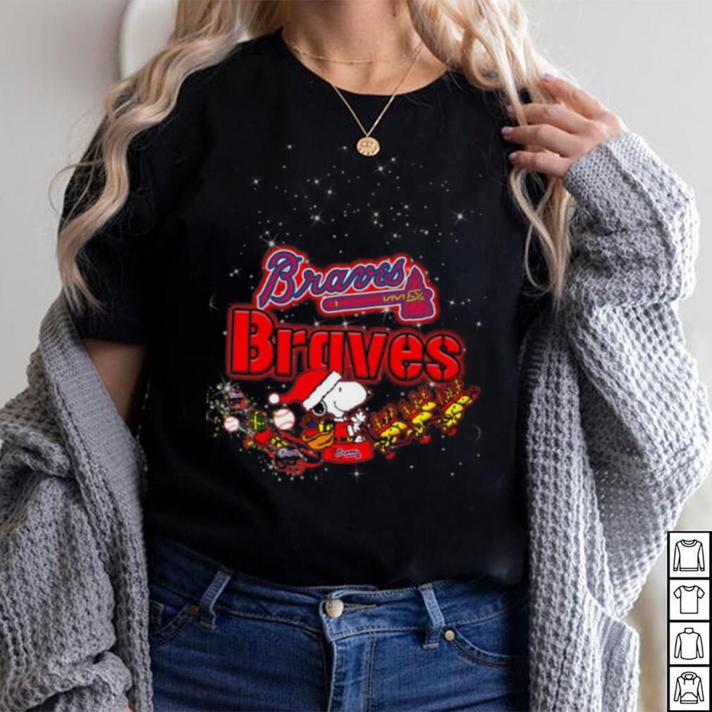 Snoopy Christmas Atlanta Braves T Shirts - Limotees