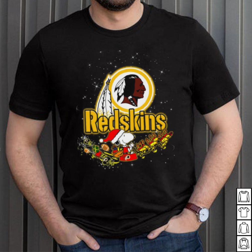 Official Snoopy Christmas Washington Redskins Logo Shirt, hoodie