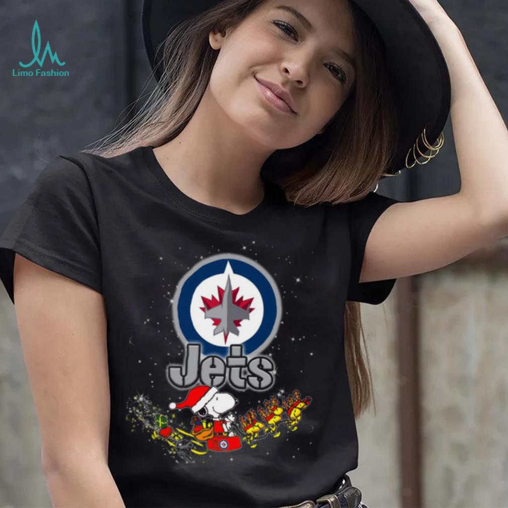 Snoopy Christmas Winnipeg Jets T Shirts - Limotees