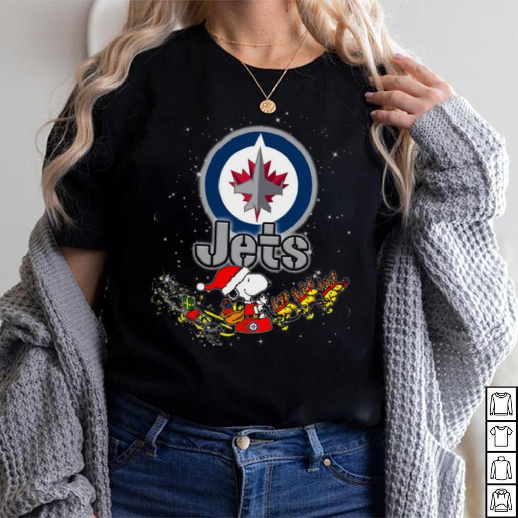 Snoopy Christmas Winnipeg Jets T Shirts - Limotees