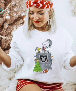 Las Vegas Raiders Cute Snoopy Football Helmet Ugly Christmas Sweater Cute  Christmas Gift - Limotees