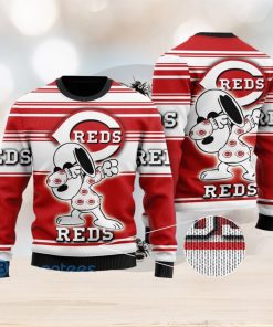 Snoopy Love Cincinnati Reds Ugly Christmas Sweater Christmas Gift