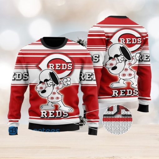 Snoopy Love Cincinnati Reds Ugly Christmas Sweater Christmas Gift