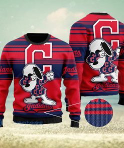 Snoopy Love Cleveland Indians Ugly Christmas Sweater Christmas Gift