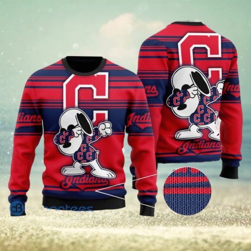 Snoopy Love Cleveland Indians Ugly Christmas Sweater Christmas Gift