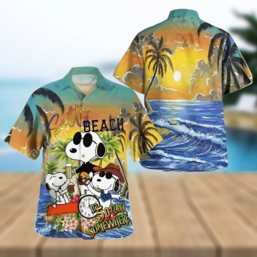 Snoopy Salty Beach It’s 5 O’clock Somewhere Hawaiian Shirt