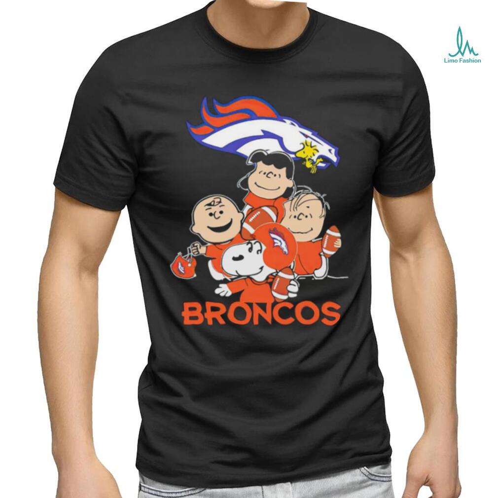 A Happy Christmas With Denver Broncos Snoopy Unisex Jersey Tee 