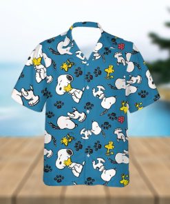 Snoopy With Woodstock And Paw Cartoon Peanuts For Men And Women Graphic Print Short Sleeve Hawaiian Casual Shirt