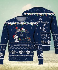 LIMITED DESIGN Dallas Cowboys Grateful Dead Santa Hat Ugly Christmas Sweater