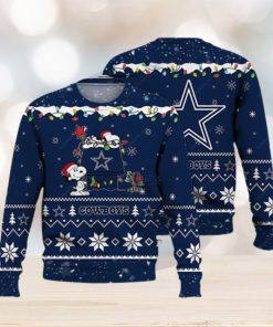 NFL Dallas Cowboys Snoopy Dog Christmas Ugly 3D Sweater For Men