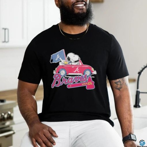 Snoopy and Woodstock Car Atlanta Braves 2023 shirt
