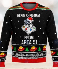 Snowflakes Merry Xmas From Area 51 Ugly Christmas Sweater