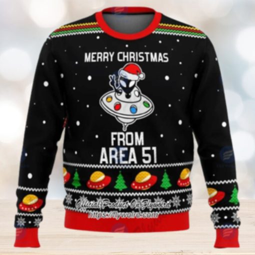 Snowflakes Merry Xmas From Area 51 Ugly Christmas Sweater