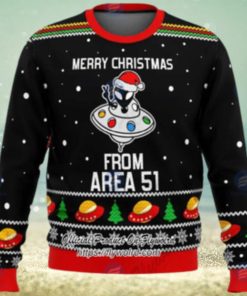 Snowflakes Merry Xmas From Area 51 Ugly Christmas Sweater