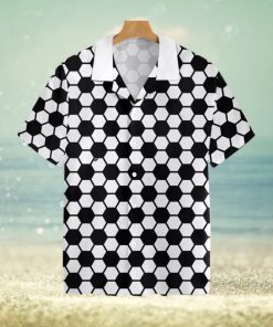 Soccer Ball Pattern Tropical Hawaiian Shirt For Men And Women