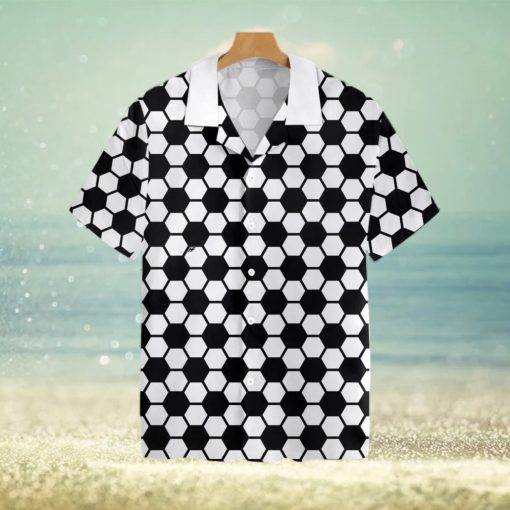 Soccer Ball Pattern Tropical Hawaiian Shirt For Men And Women