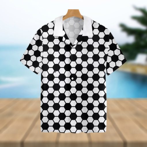 Soccer Ball Pattern Tropical Hawaiian Shirt For Men And Women