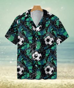 Soccer Grunge Urban Pattern Tropical Hawaiian Shirt For Men And Women