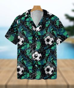 Soccer Grunge Urban Pattern Tropical Hawaiian Shirt For Men And Women