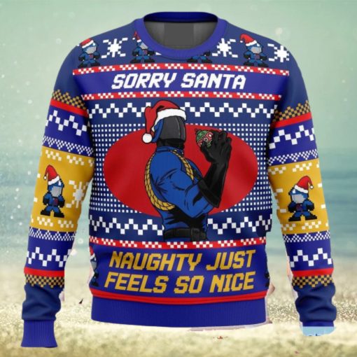 Sorry Santa Cobra Commander GI Joe Ugly Christmas 3D Sweater Gift For Men And Women