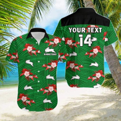 South Sydney Rabbitohs Personalized NRL 2023 Tropical Hawaiian Best Gift For Men And Women Fans hawaiian shirt