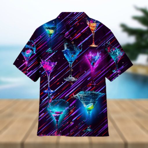 Splashing Cocktail Hot Outfit Hawaiian Shirt