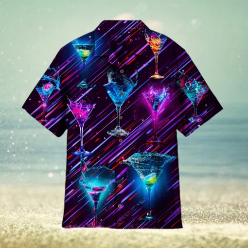 Splashing Cocktail Hot Outfit Hawaiian Shirt