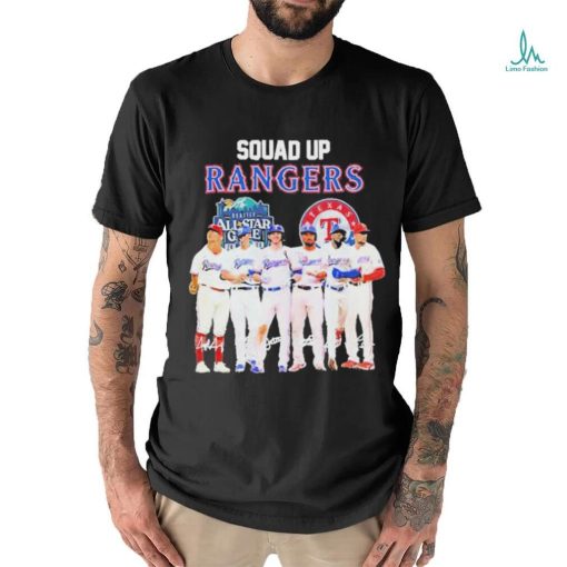 Squad Up Texas Rangers Signature All Star T Shirt