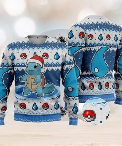 Squirtle Squirtle Anime Squirtle Xmas Pocket Monster Gift Ugly Christmas Sweater For Men And Women