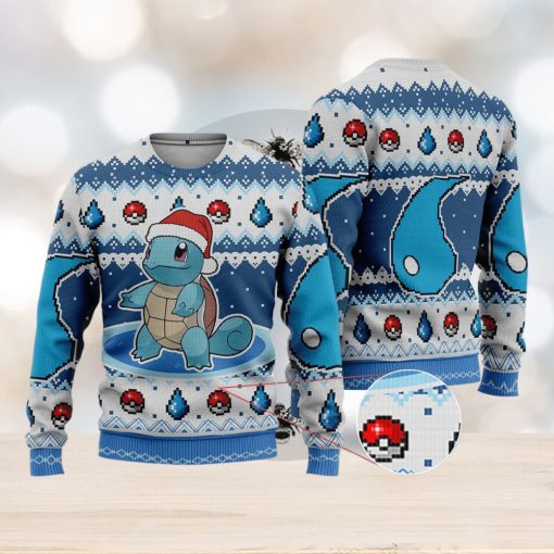 Squirtle Squirtle Anime Squirtle Xmas Pocket Monster Gift Ugly Christmas Sweater For Men And Women