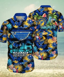 St Louis Blues NHL Flower Hawaiian Shirt For Men Women Great Gift For Fans