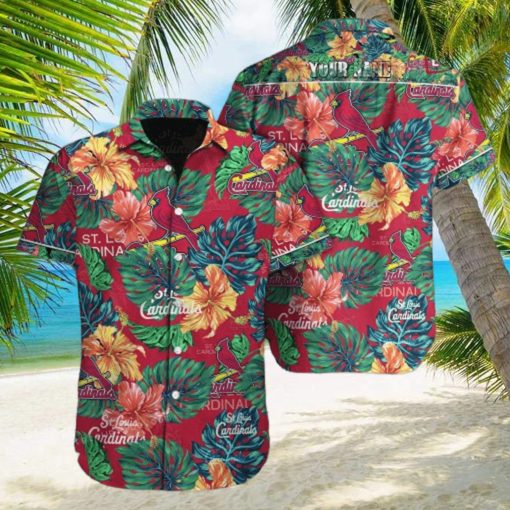 St Louis Cardinals MLB Custom Name Hawaiian Shirt