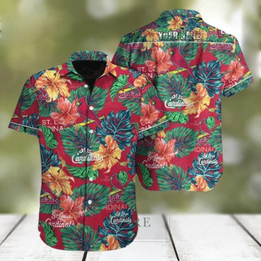 St Louis Cardinals MLB Custom Name Hawaiian Shirt