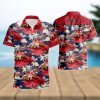 EFL Fans Cardiff City FC Logo Hibiscus Pattern Hawaiian Shirt And Short Set