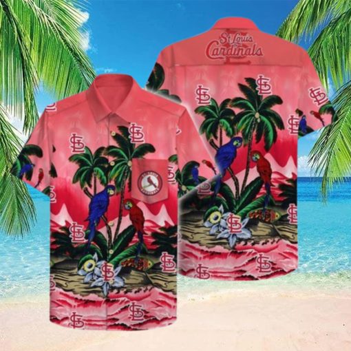 St. Louis Cardinals Hawaiian Shirt Bird Pattern Summer Gift For Baseball Players  HawaiianShirts