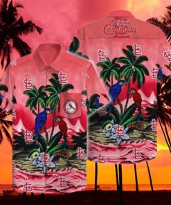 St. Louis Cardinals Hawaiian Shirt Bird Pattern Summer Gift For Baseball Players HawaiianShirts