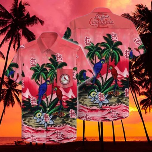 St. Louis Cardinals Hawaiian Shirt Bird Pattern Summer Gift For Baseball Players  HawaiianShirts