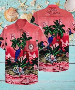 St. Louis Cardinals Hawaiian Shirt Bird Pattern Summer Gift For Baseball Players HawaiianShirts