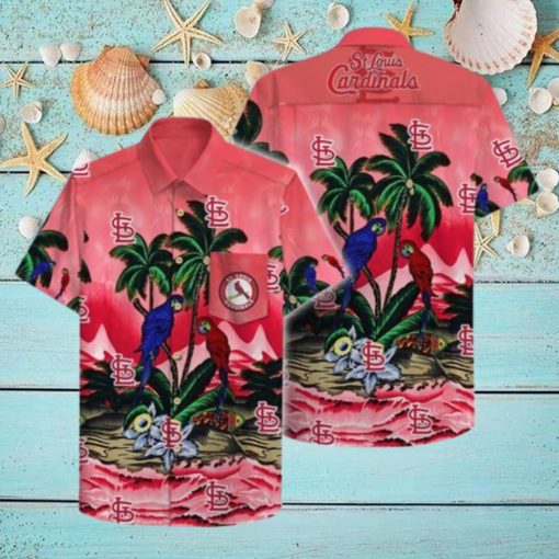 St. Louis Cardinals Hawaiian Shirt Bird Pattern Summer Gift For Baseball Players  HawaiianShirts