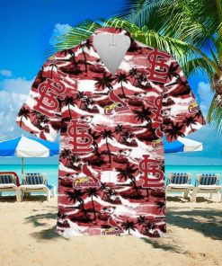 St. Louis Cardinals Hawaiian Shirt Sea Island Pattern Summer Beach Gift Hawaiian Shirt