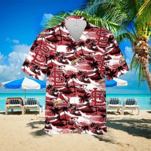 St. Louis Cardinals Hawaiian Shirt Sea Island Pattern Summer Beach Gift Hawaiian Shirt