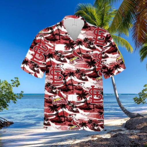 St. Louis Cardinals Hawaiian Shirt Sea Island Pattern Summer Beach Gift Hawaiian Shirt