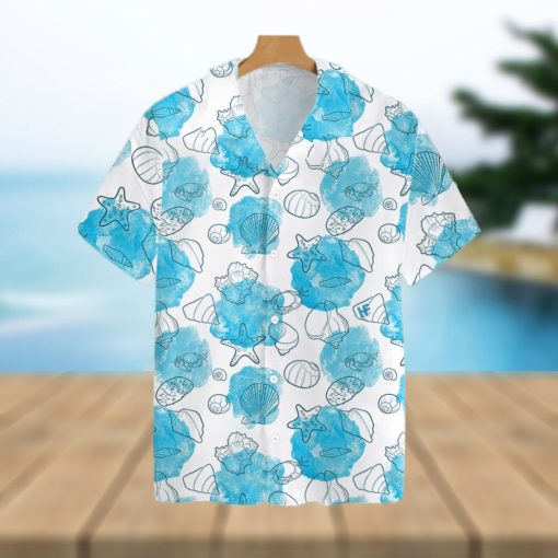 Star Fish And Seashells Tropical Hawaiian Shirt For Men And Women