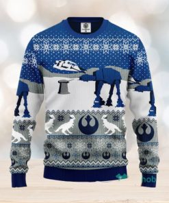 Star Wars Blue Winter Ugly Christmas Sweater Amazing Gift Men And Women Christmas Gift