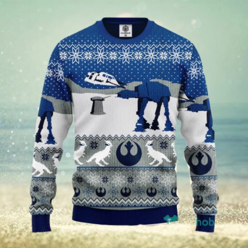 Star Wars Blue Winter Ugly Christmas Sweater Amazing Gift Men And Women Christmas Gift