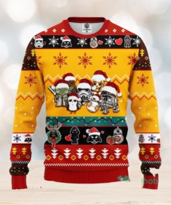 Star Wars Cute Ugly Christmas Sweater Yellow 2 Amazing Gift Men And Women Christmas Gift