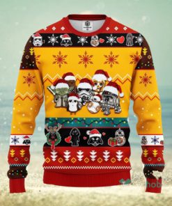 Star Wars Cute Ugly Christmas Sweater Yellow 2 Amazing Gift Men And Women Christmas Gift