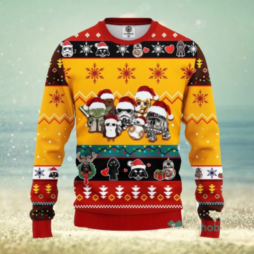 Star Wars Cute Ugly Christmas Sweater Yellow 2 Amazing Gift Men And Women Christmas Gift