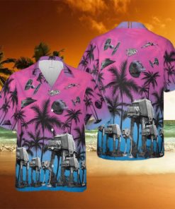 Star Wars Funny Summer Tropical Purple Hawaiian Shirt